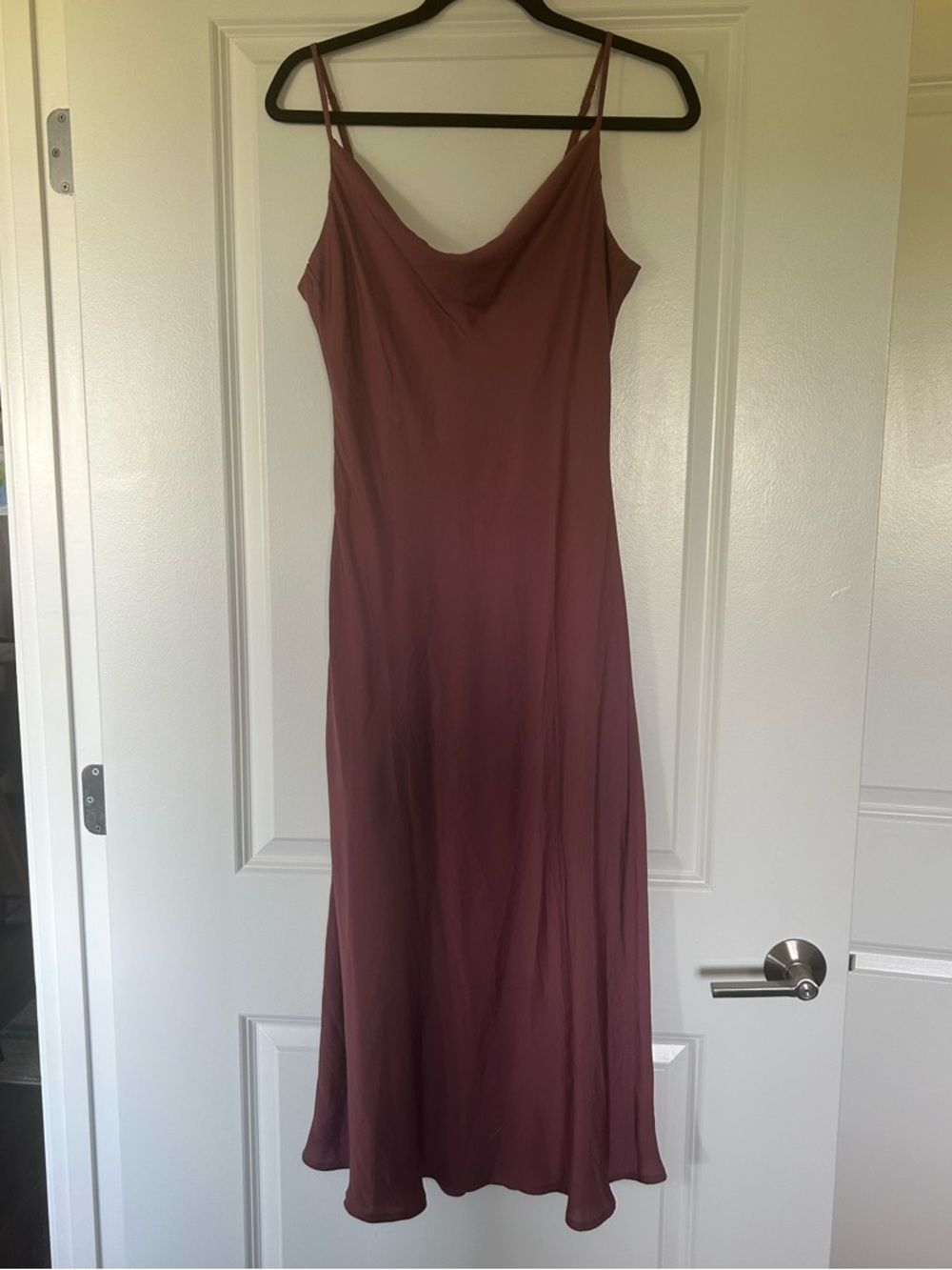 Altar'd State Slip Midi Dress with Cowl Neck